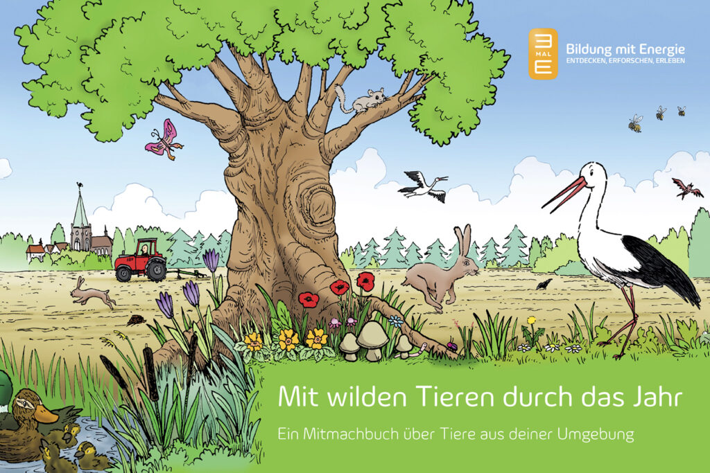 <span class="portfolio_title"><b>Mitmachbuch für Kids</b></span><br> 3malE – Bildung mit Energie